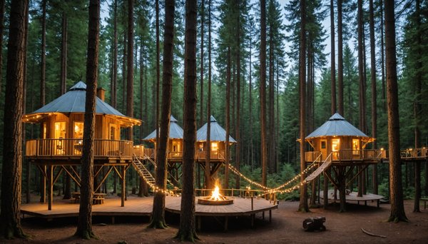 Une expérience de camping unique au Village KanÔpée à Bourg-en-Bresse